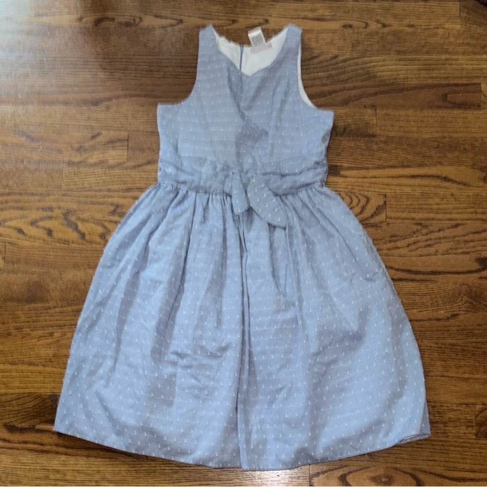 bloome de jeune fille girls 16 light Blue textured dot Dress